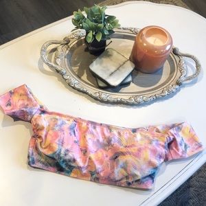 The Shoulder Tie Dye Bikini Top